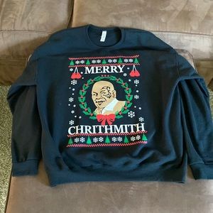 Mike Tyson Ugly Christmas Sweatshirt XL